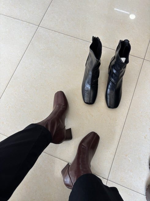 Women Round Toe Ankle Boots